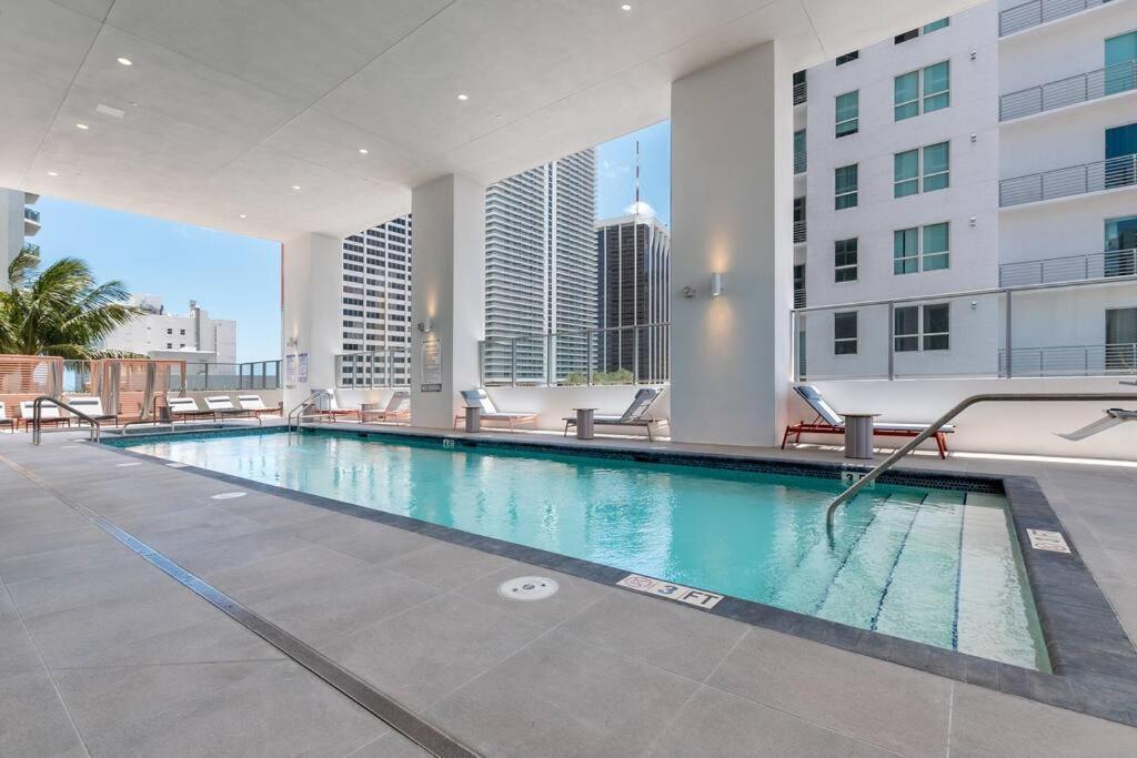 Stylish Modern Downtown Studio Free Parking Apartment Miami Exterior photo